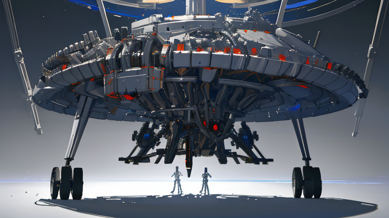 ロボからUFOへの変形ギミック