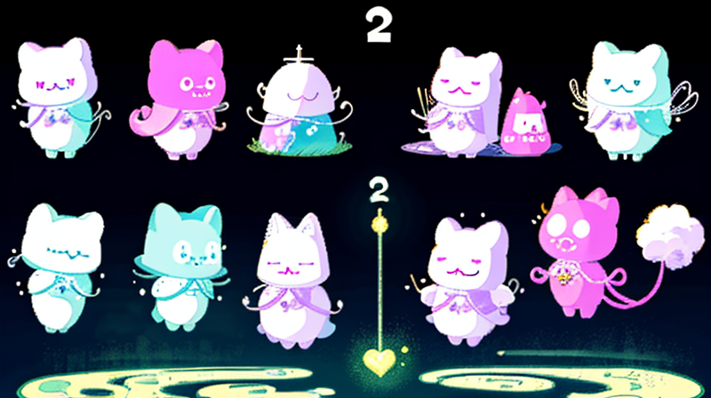 シークレットキャラと通常キャラ