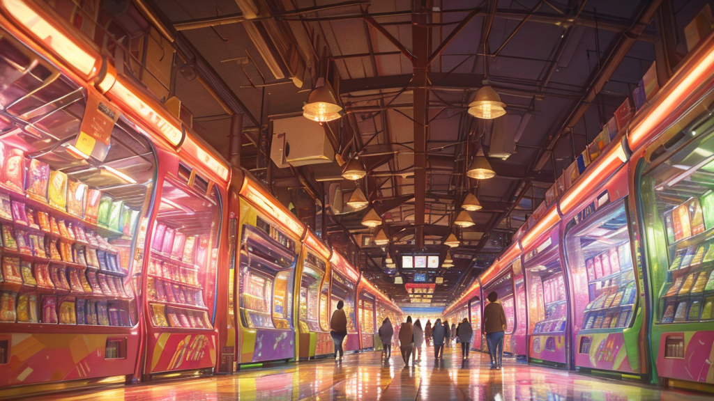 ショッピングモールや家電量販店もたまごっちガチャの設置場所