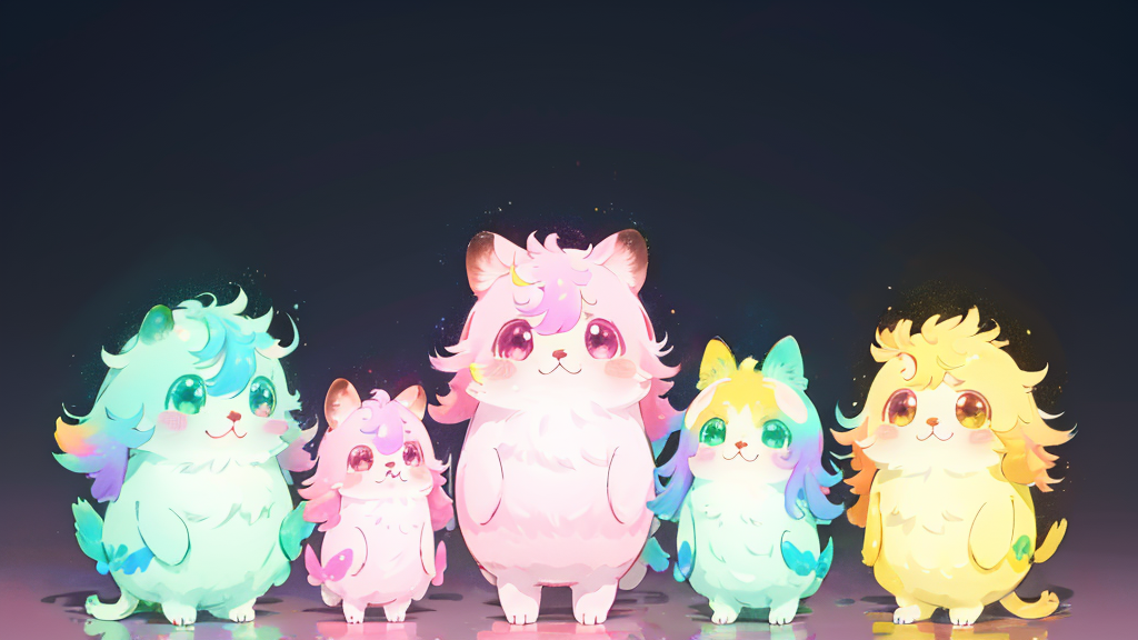 たまごっちシールに登場するキャラクターたち