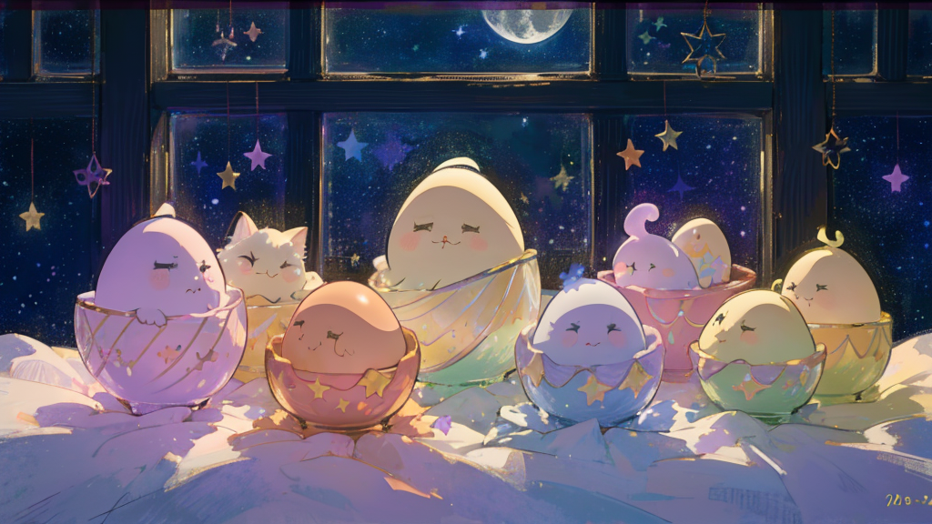 LINEで発見たまごっちはキャラごとに寝る時間が違う