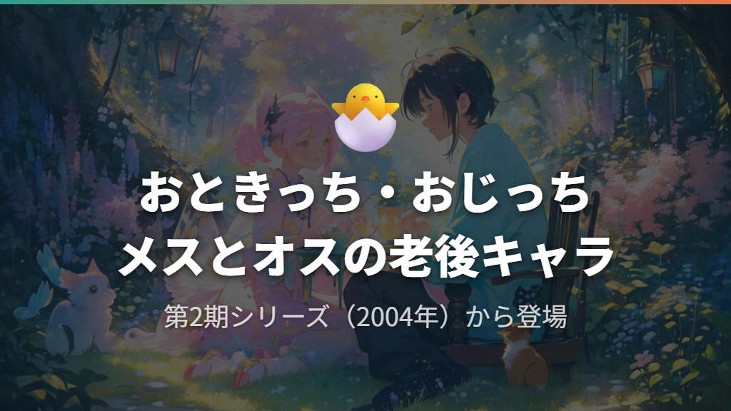 おときっちの基本プロフィールと登場するシリーズ