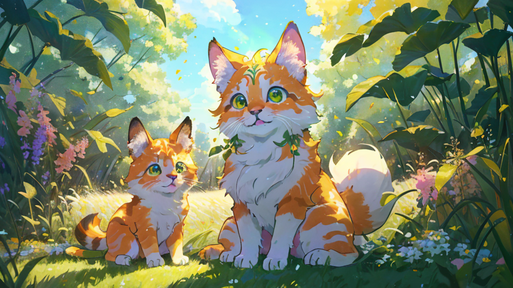 ベビー期 - りくフィールドを選んで葉っぱマークを4つ集める