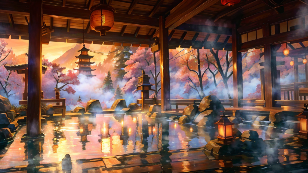 おんせんわくせい：湯けむりが漂うリラックスの惑星