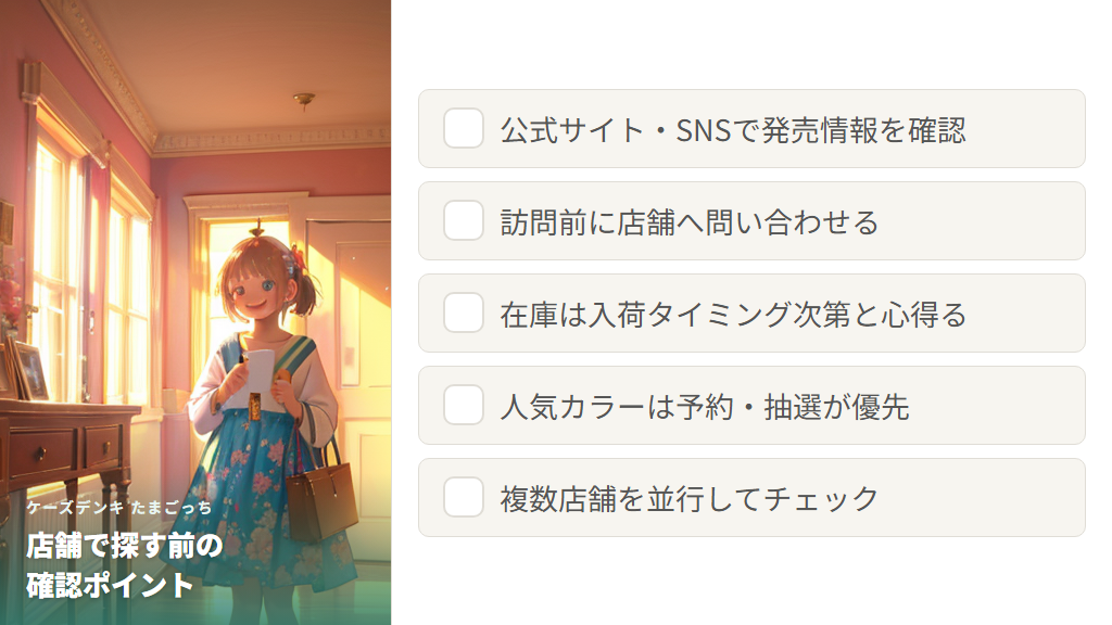 ケーズデンキ店舗でたまごっちを探すときのポイント