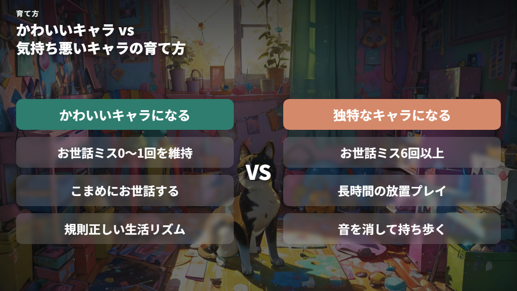 かわいくないキャラが生まれる育て方の共通点