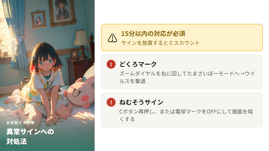 お世話ミスの意味と異常サインへの対処法