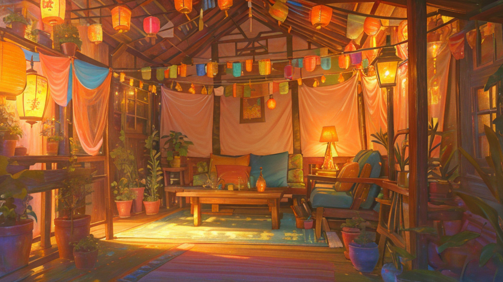 キャンプのデコレーションとクラフト