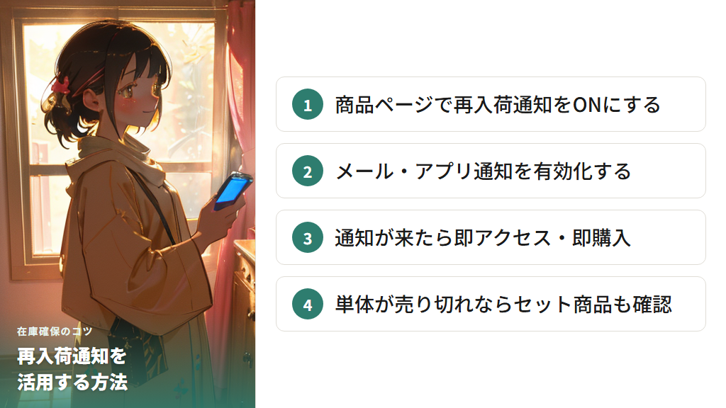 再入荷通知を活用した効率的な在庫確保の方法
