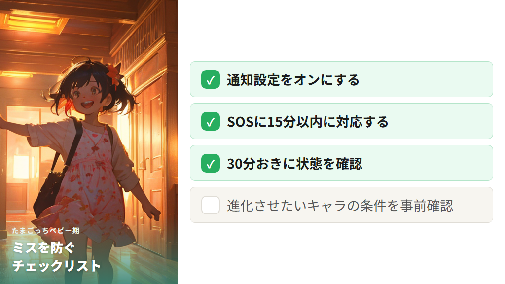 お世話ミスを防ぐための具体的な対策