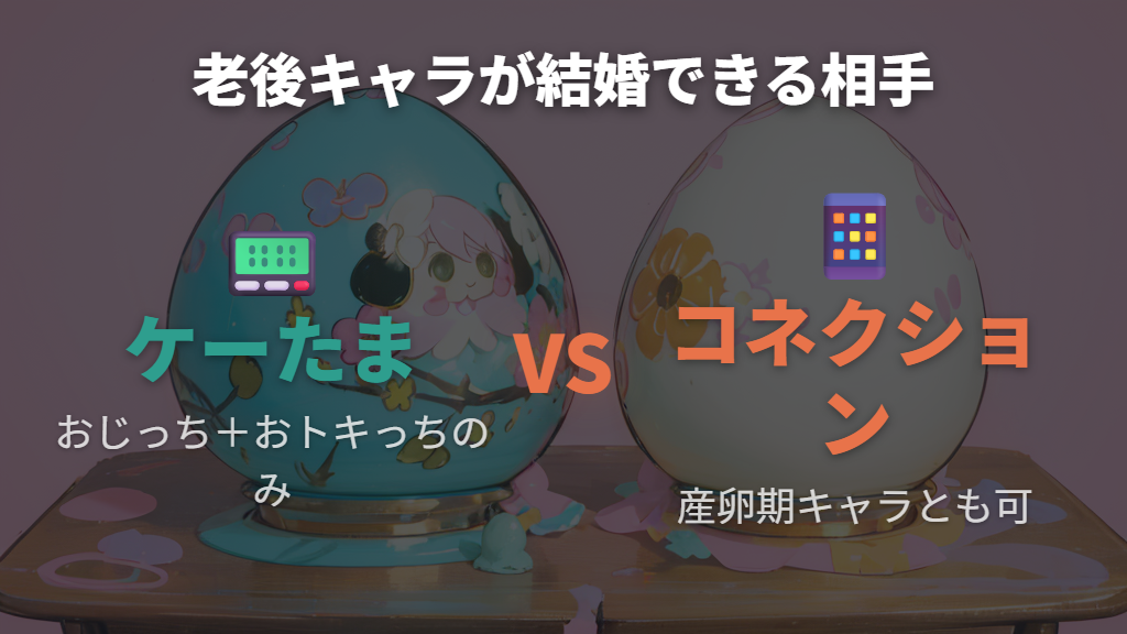 ケーたまとたまごっちコネクションのおときっち仕様の違い