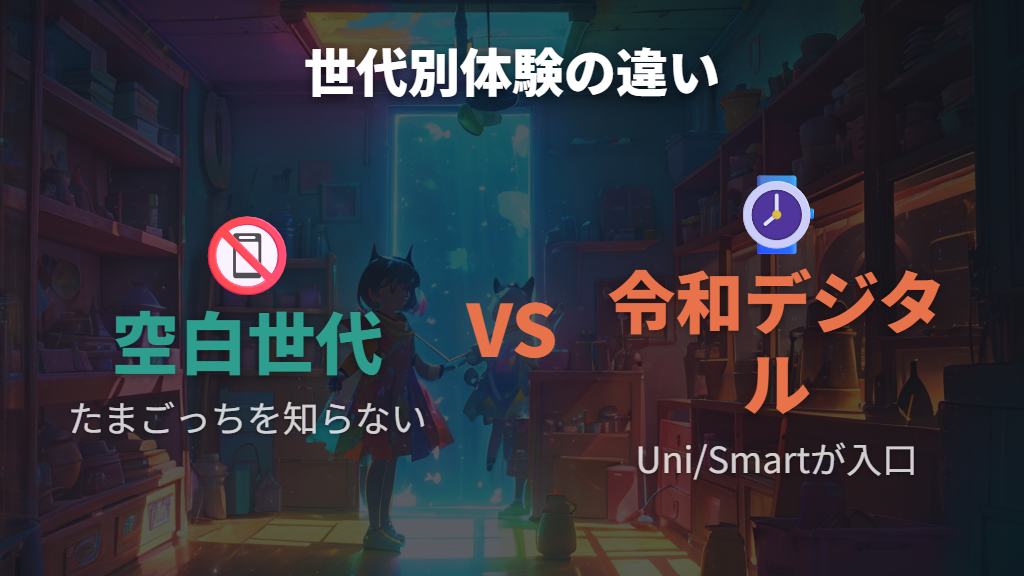 たまごっちを知らない空白世代と令和デジタル世代
