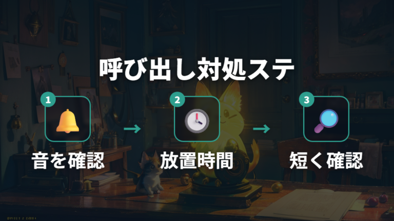 死につながるお世話ミスを呼び出しサインから見直す
