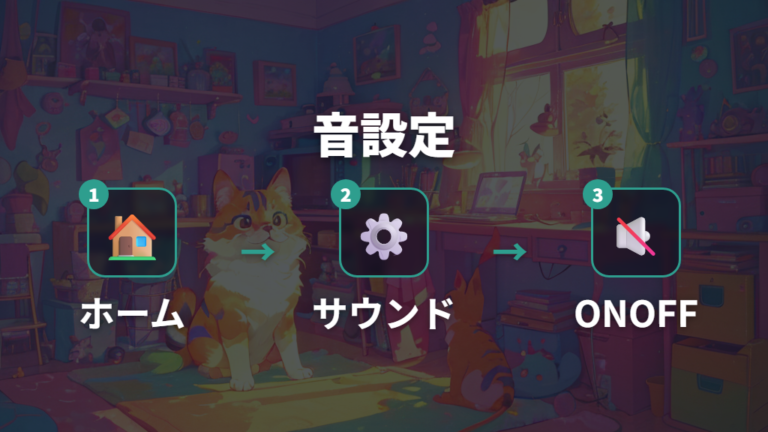 スマートの音の消し方はサウンド設定から切り替える