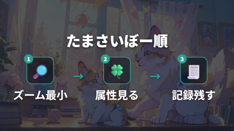 進化しない原因と確認ポイントをたまさいぼーで見る
