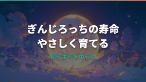 ぎんじろっちの寿命は何日？初代の目安と長生きさせるお世話のコツ