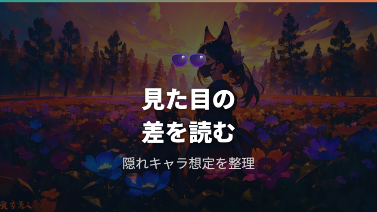 見た目とキャラ設定の違いはマスク姿と隠れキャラ性にある