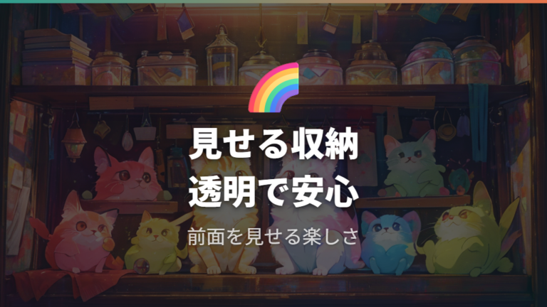 セリアで見つかる収納ケースは見せる収納に向く