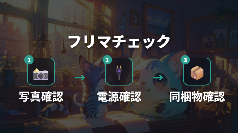 フリマ購入で見るべき点を順番に確認する