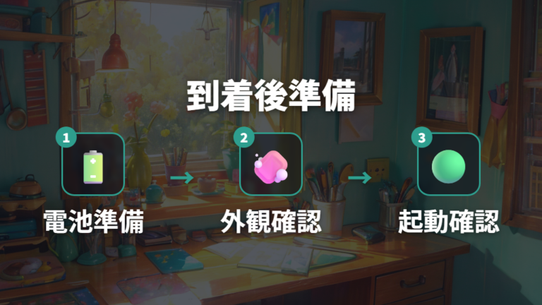 本体だけで遊ぶ前に準備するものと確認手順