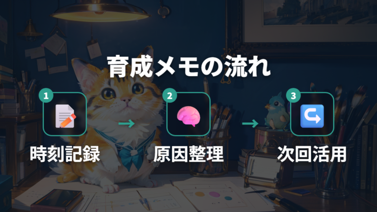 育成メモでごきげん管理を次の世代に活かす