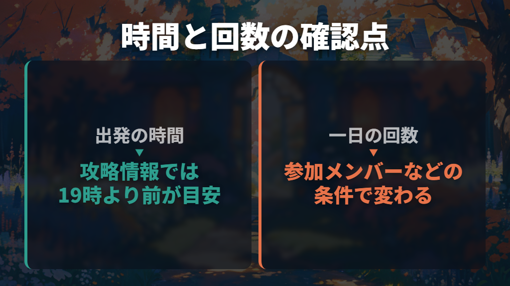 行ける時間と回数は？「毎日必ず3回」とは限らない
